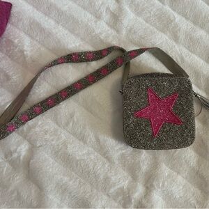 Moyna Metallic Star Hand Beaded Shoulder Bag - Super Condition Inside And Out